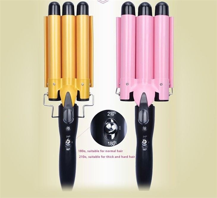 3-bar water ripple curler